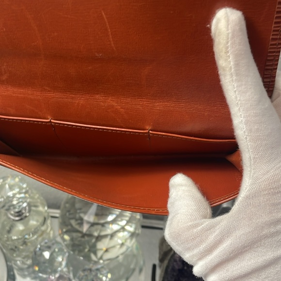 EUC, Auth Louis Vuitton Cipango Gold Long Epi Leather, Vintage - Picture 11 of 14